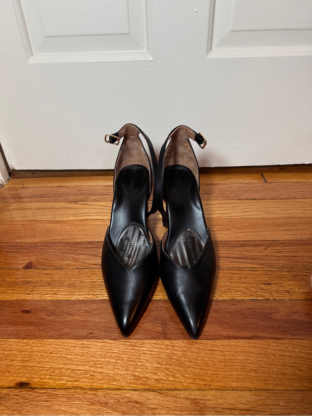 NWOT Bared Footwear Pointed Toe Black Slingback Pumps